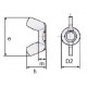 DADO AD ALETTE GREZZO UNI 5548 A, DIN 315