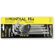 Serie 9 chiavi TORX con foro lunghe