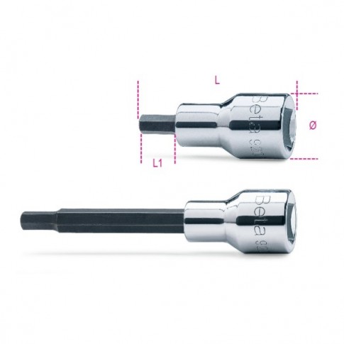 CHIAVE A BUSSOLA maschio esagonale 1/2"