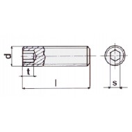 VITE SENZA TESTA INOX A2 UNI 5923