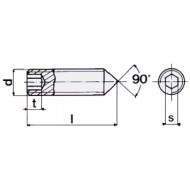 VITE SENZA TESTA INOX A2 UNI 5927