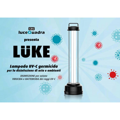 LAMPADA GERMICIDA A RAGGI UV-C "LUKE"